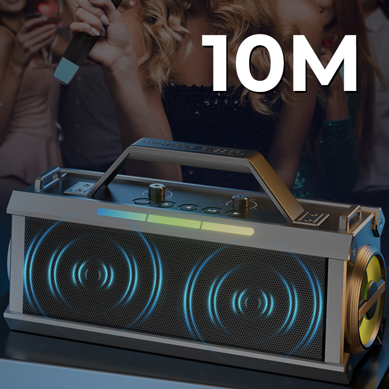 Sumoravibe - Altoparlante Bluetooth Karaoke da 200W con Microfono Senza Fili
