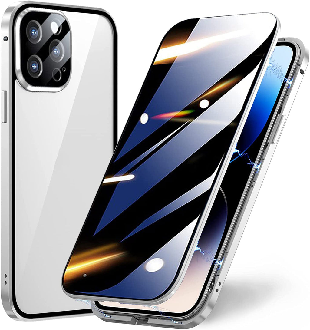 Sumoravibe - 2 in 1 Custodia per telefono con pellicola privacy per iPhone