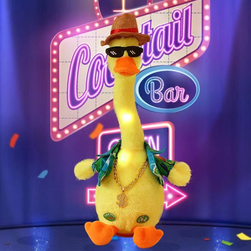 Sumoravibe - Paperella di peluche interattiva che parla e balla